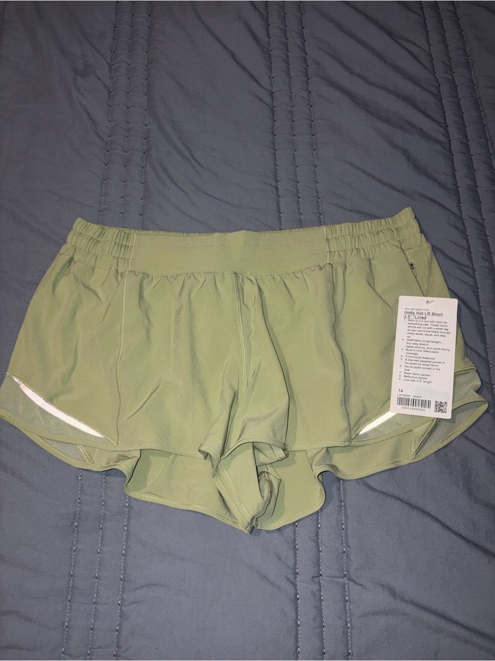 lululemon athletica Light Olive Green Women's Athletic Shorts